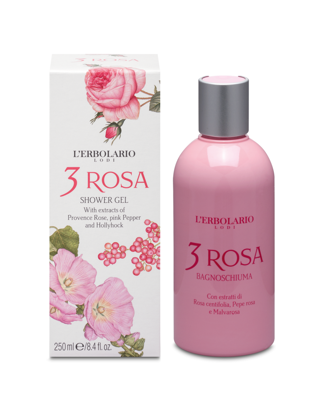 3 Gels douche Rosa
