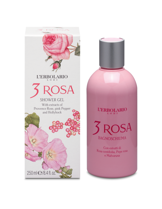 3 Rosa Gel douche