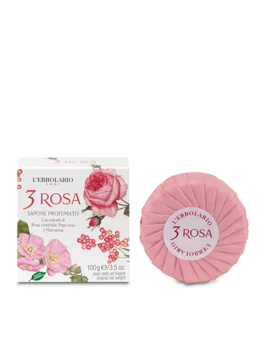 3 Rosa Savon Parfumé