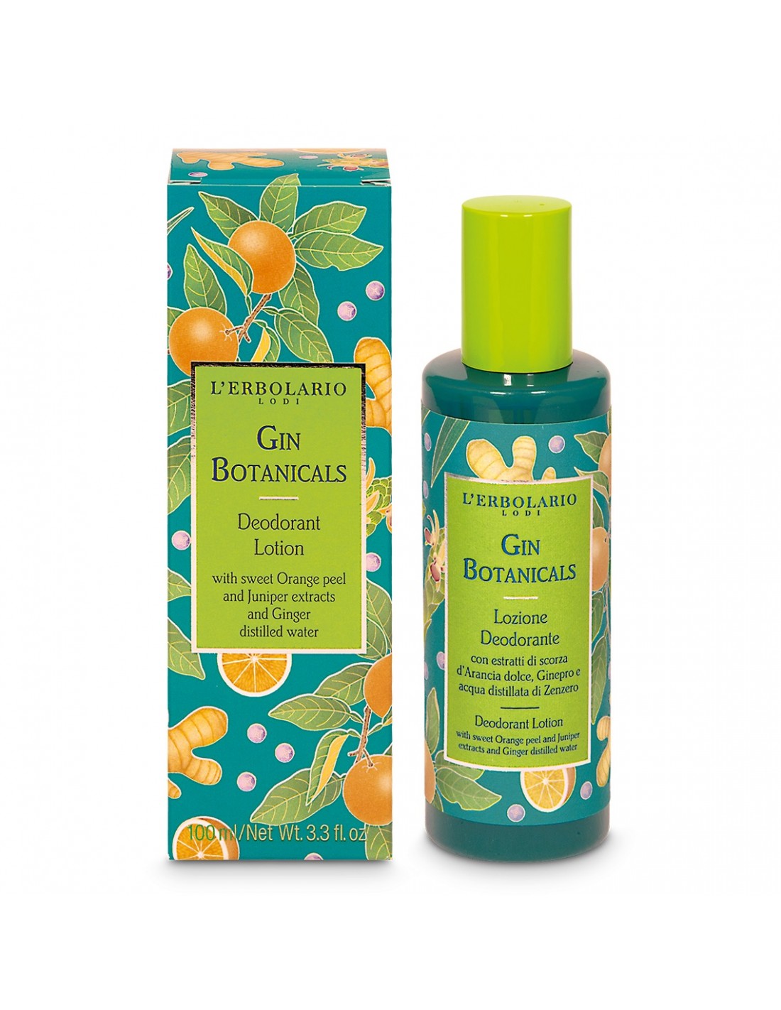 Lotion déodorante aux plantes de gin