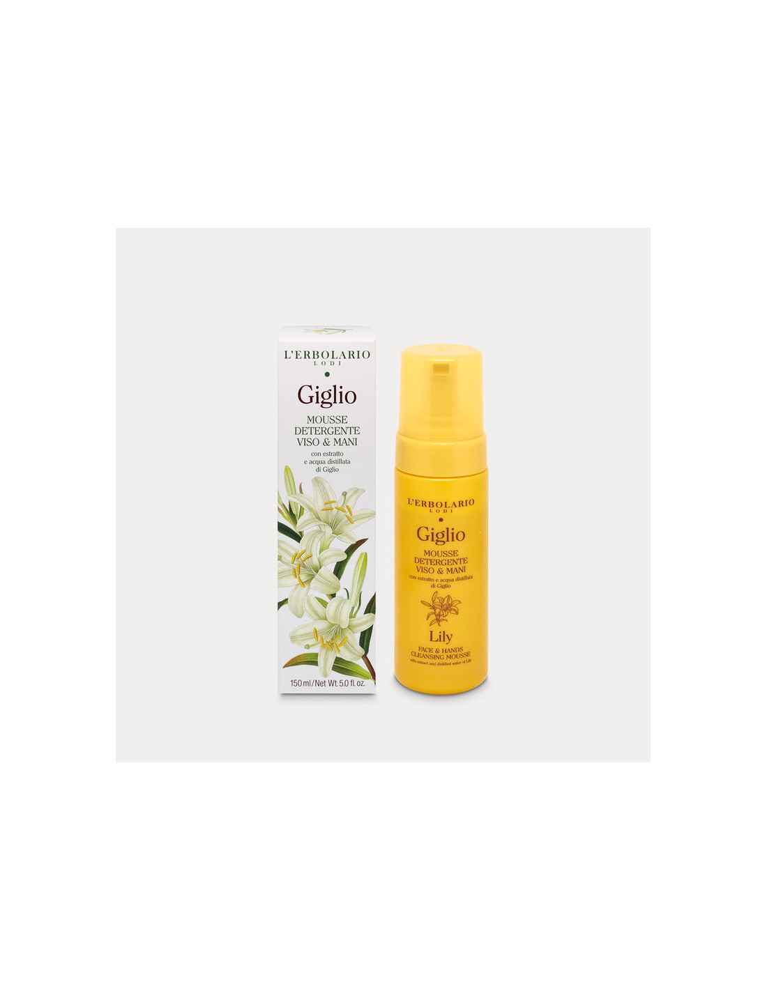 Mousse nettoyante visage et mains Lily - Lys