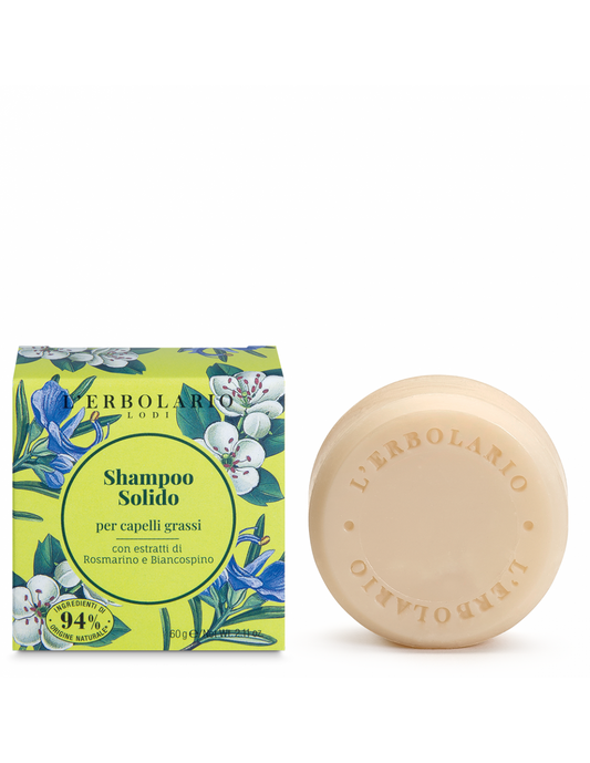 Shampoing solide pour cheveux gras