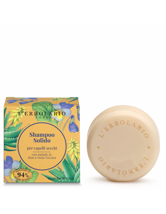 Shampoing solide pour cheveux secs